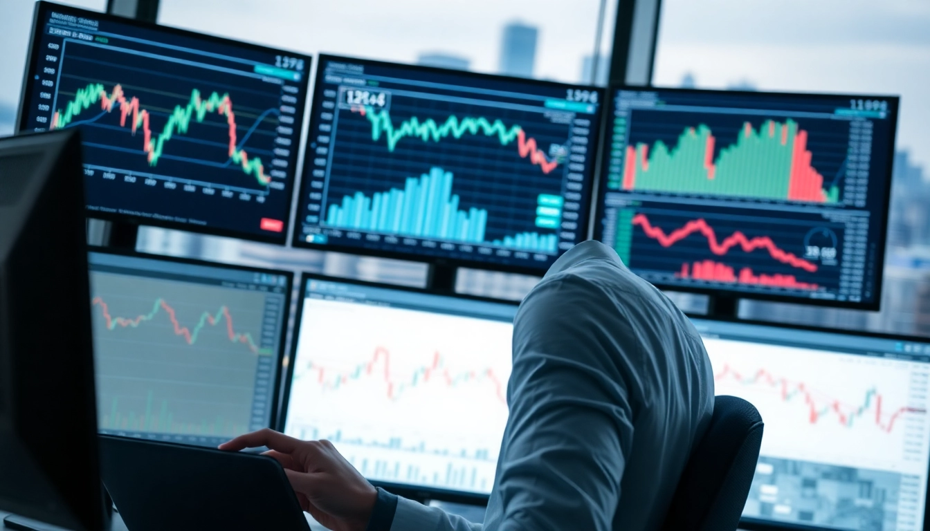 UK Stock Market News analysis with charts and financial data on screens for investors and traders
