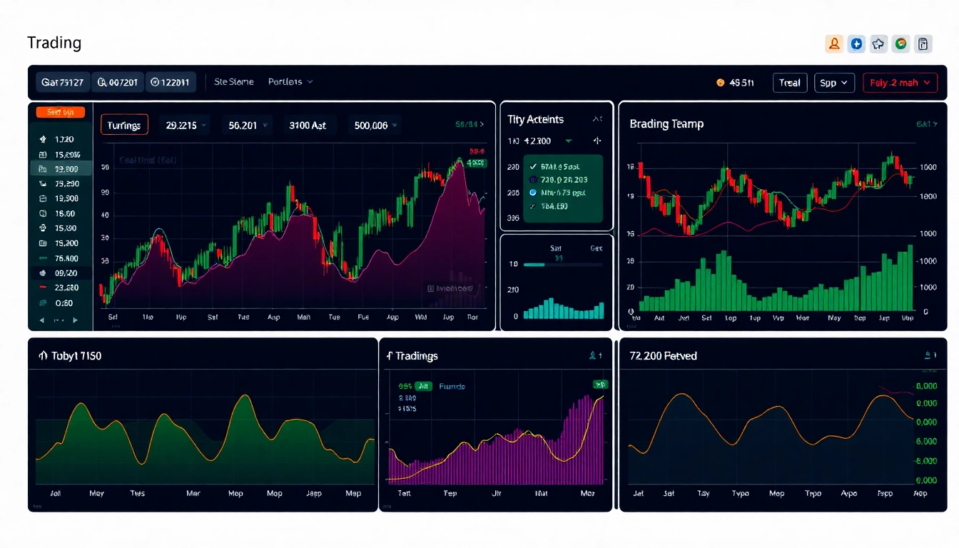 Trading view platform showcasing detailed market charts and analytical tools for traders and